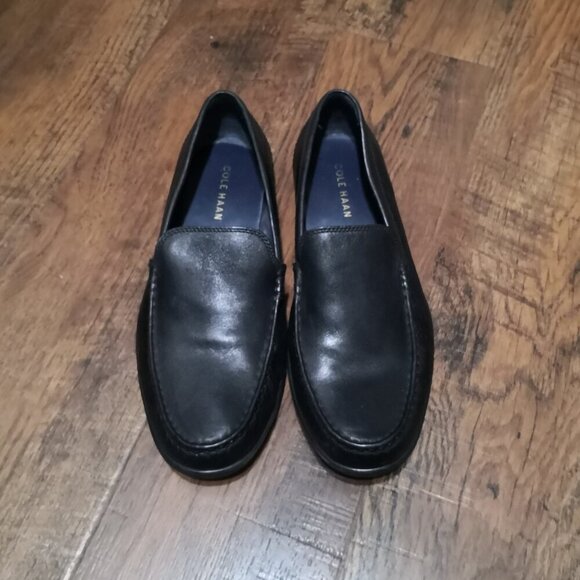 Cole Haan Men\'s Black Leather Shepard Venetian Loafer Size 8M